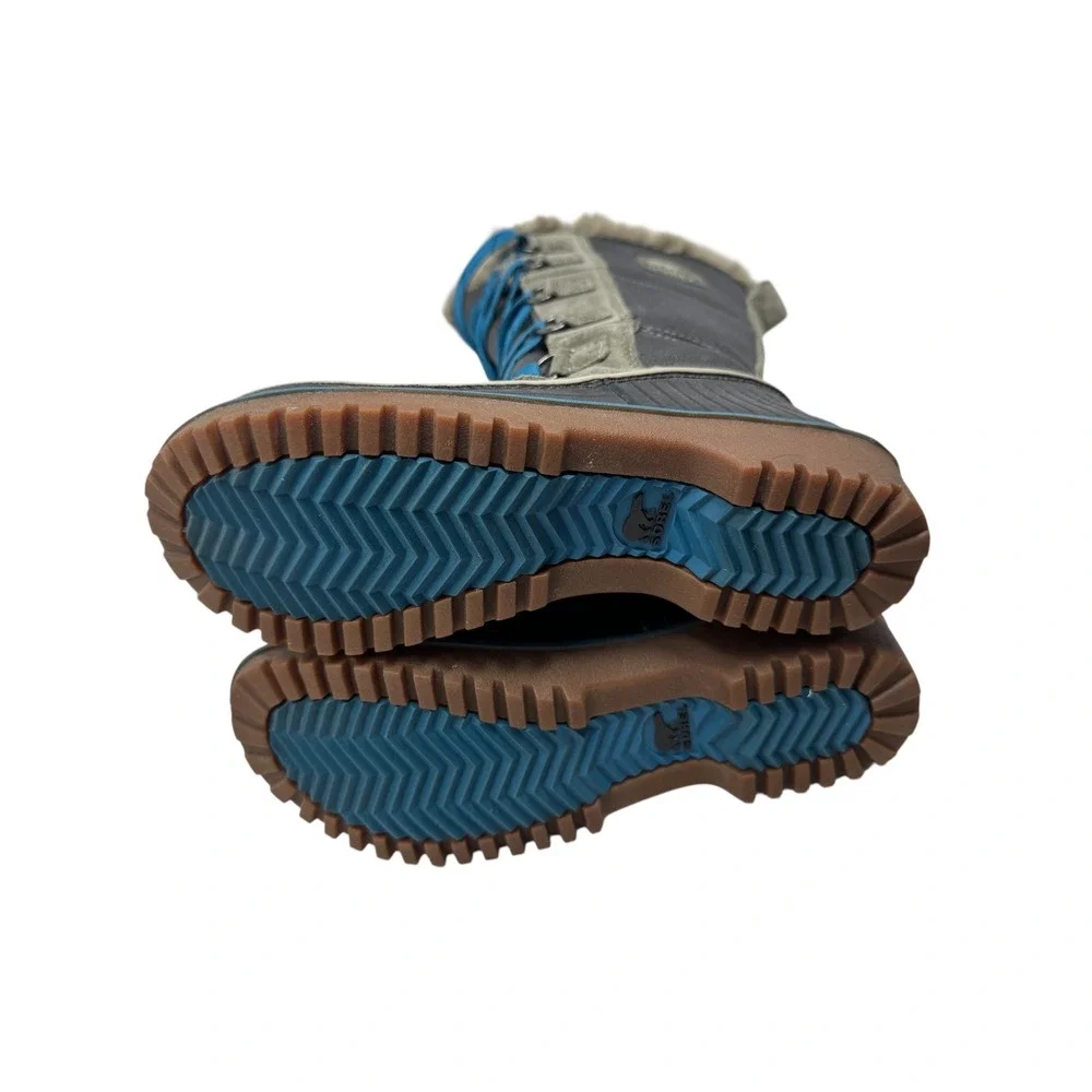 🔥Sorel Tofino II💙Suede‎ Faux Fur Waterproof Tall Snow/winter Boots Likenew
